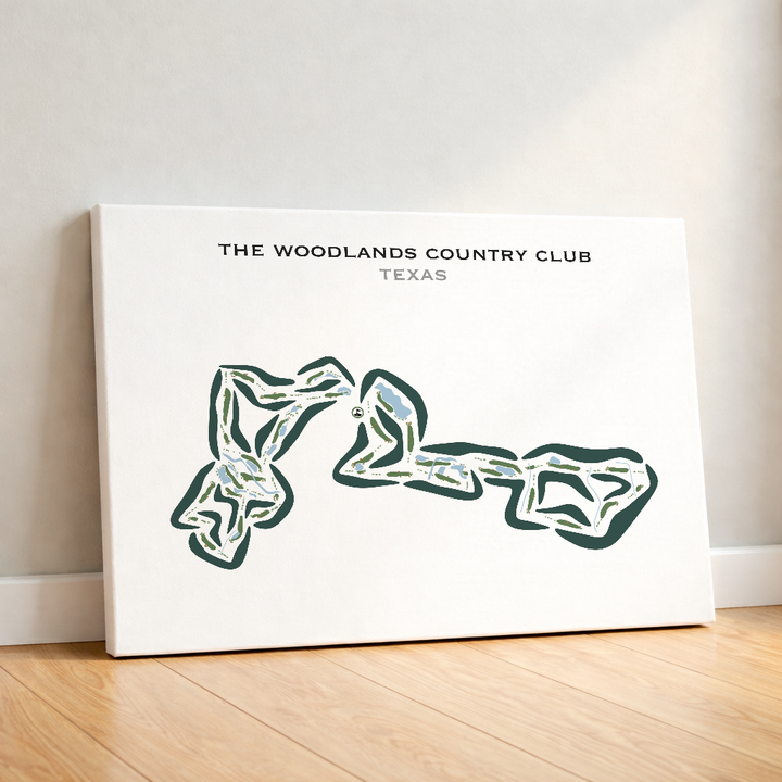 The North Course and West Course - Woodlands Country Club, Texas - Printed Golf Courses