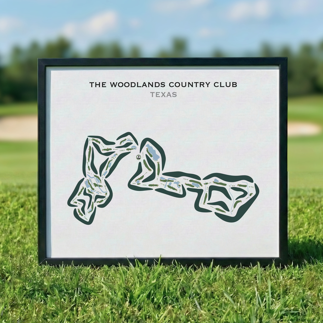 The North Course and West Course - Woodlands Country Club, Texas - Printed Golf Courses