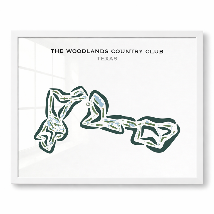 The North Course and West Course - Woodlands Country Club, Texas - Printed Golf Courses