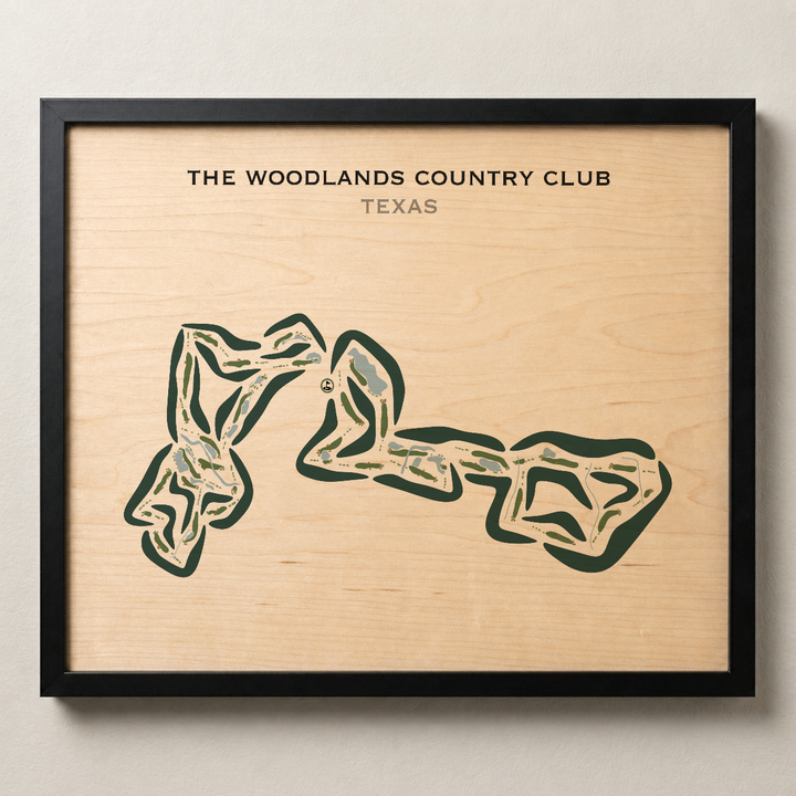 The North Course and West Course - Woodlands Country Club, Texas - Printed Golf Courses