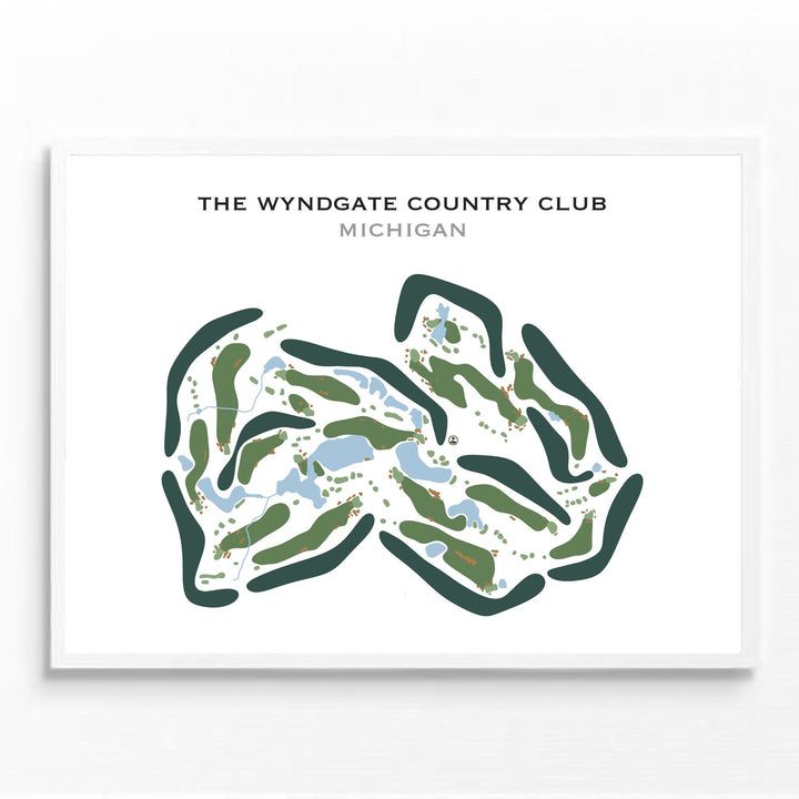 The Wyndgate Country Club, Michigan - Printed Golf Courses