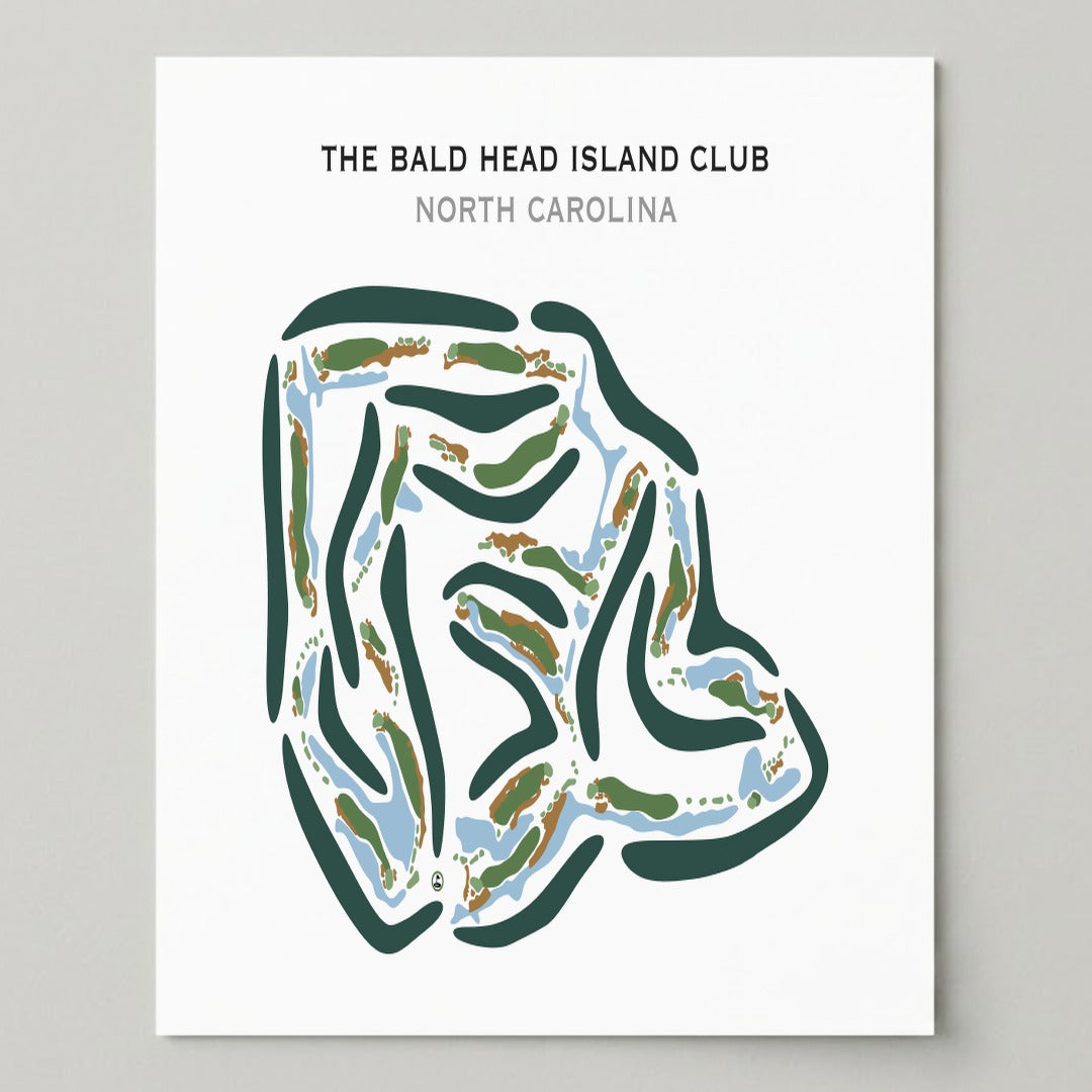 The Bald Head Island Club, North Carolina - Printed Golf Courses
