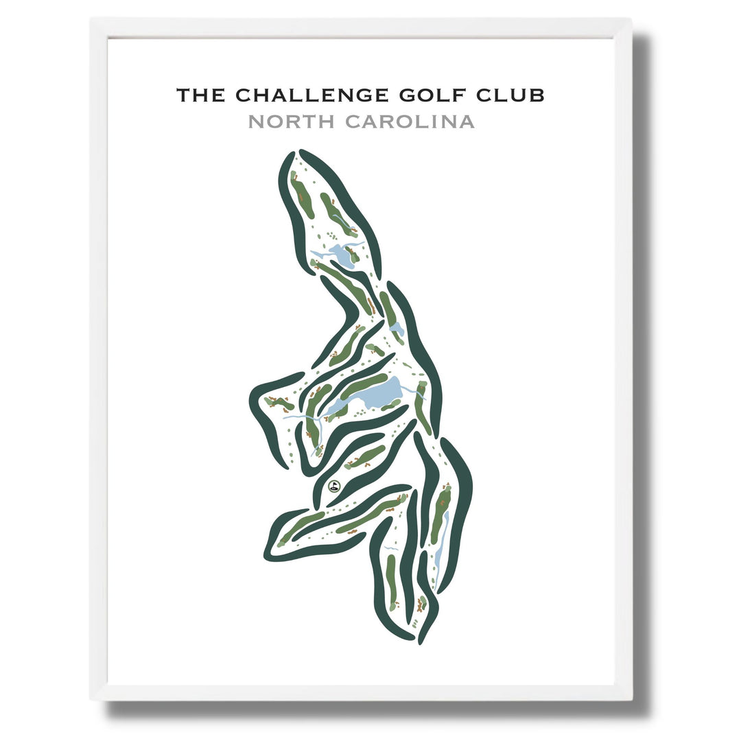 The Challenge Golf Club, Graham North Carolina - Printed Golf Courses