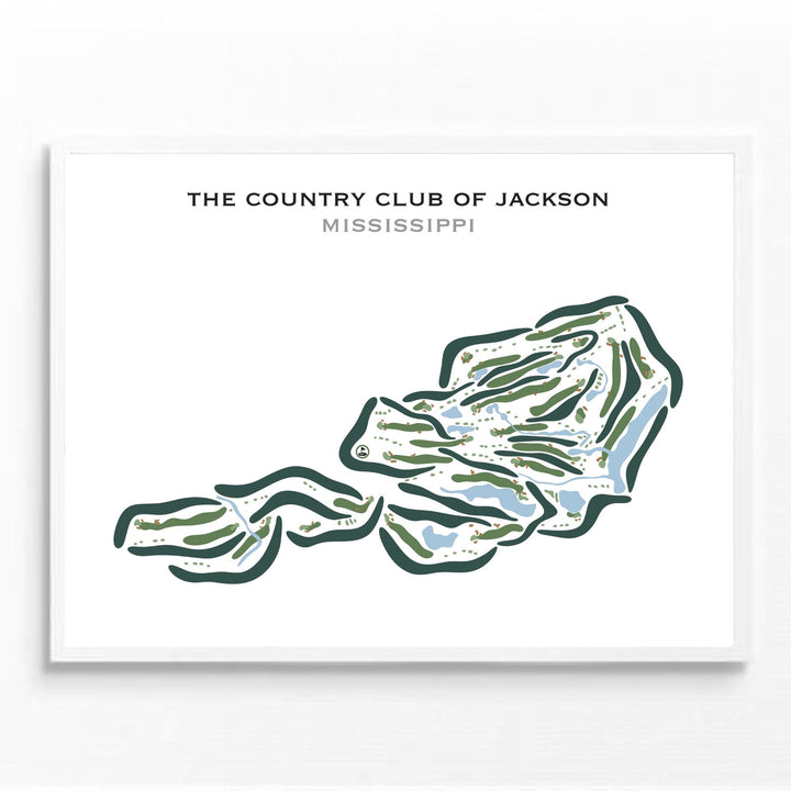 The Country Club of Jackson, Mississippi - Printed Golf Courses