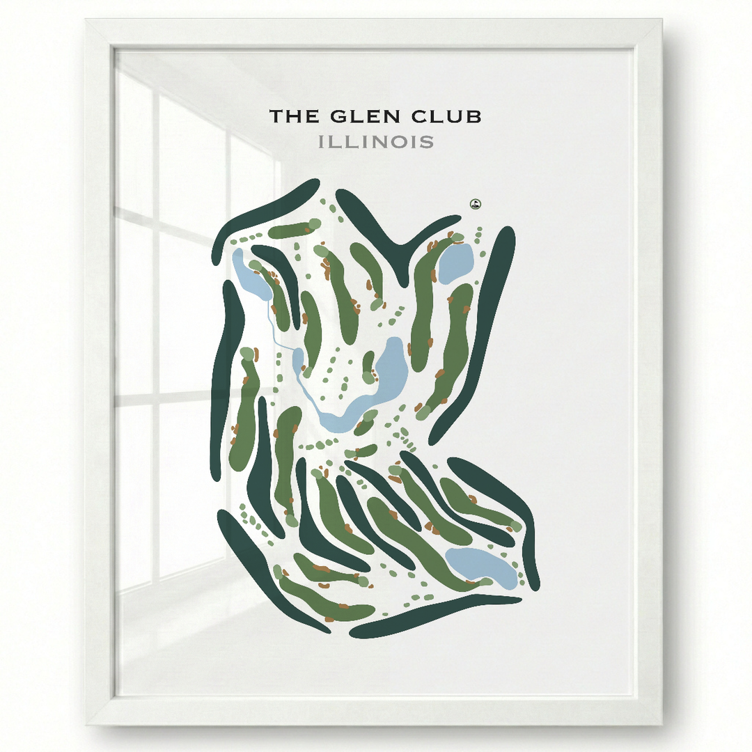 The Glen Club, Illinois - Printed Golf Course