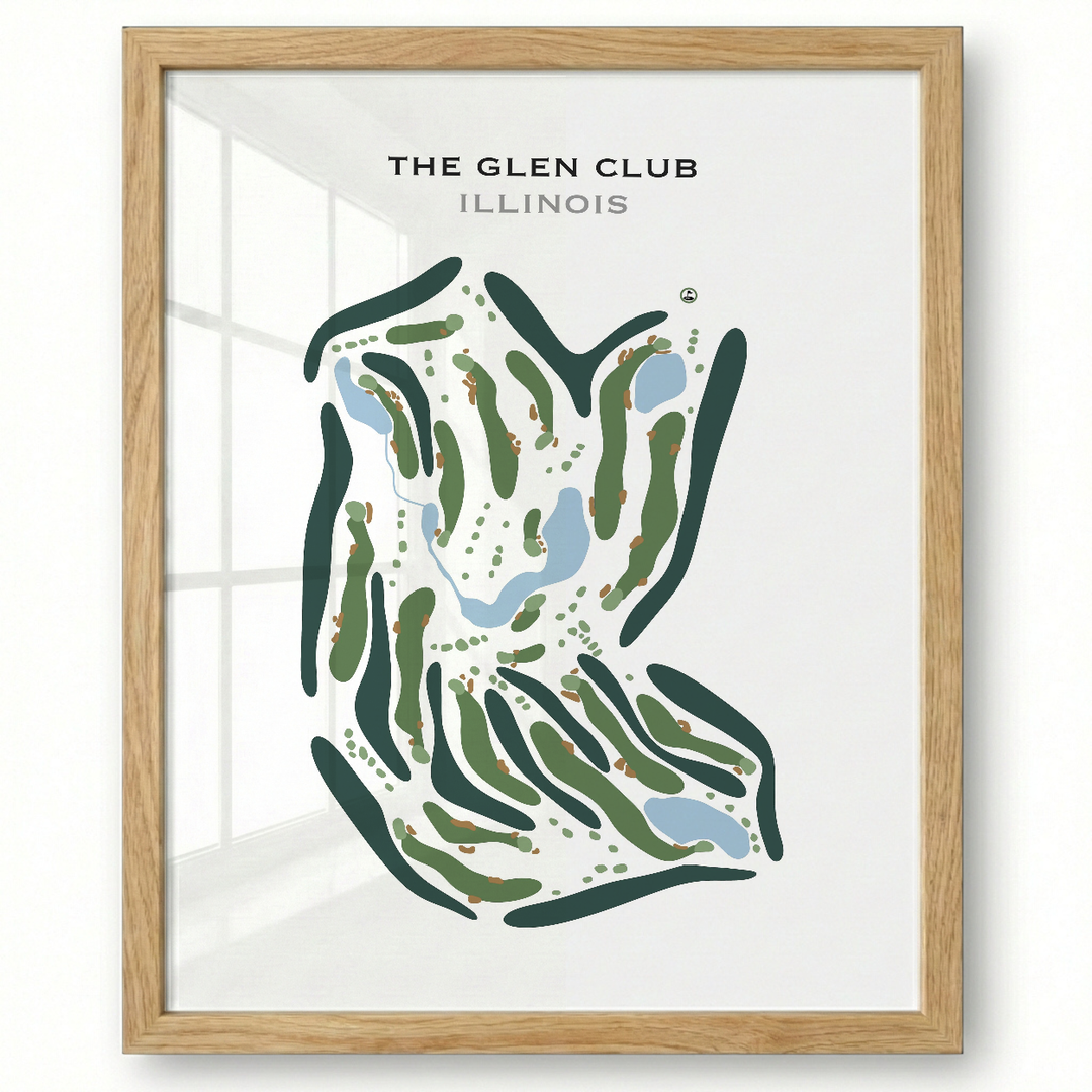 The Glen Club, Illinois - Printed Golf Course