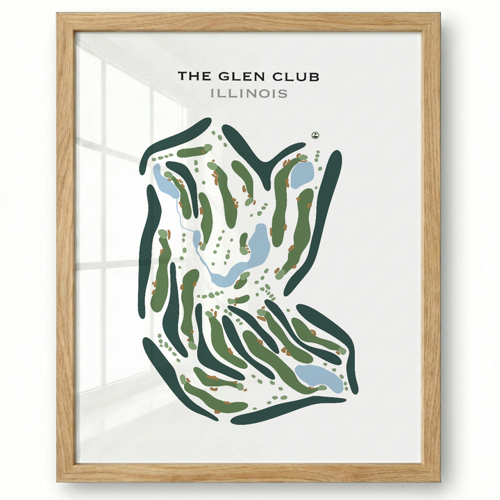 The Glen Club, Illinois - Printed Golf Course