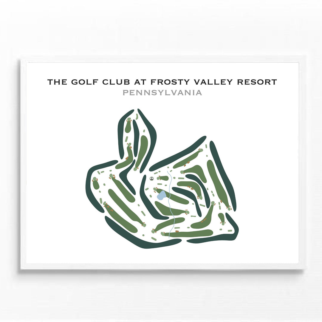 The Golf Club At Frosty Valley Resort, Pennsylvania - Printed Golf Courses