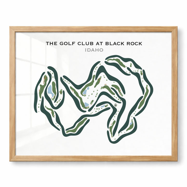 The Golf Club At Black Rock, Idaho - Printed Golf Courses