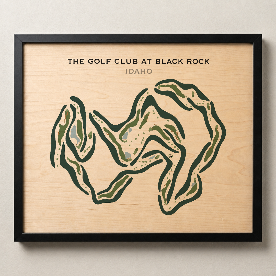 The Golf Club At Black Rock, Idaho - Printed Golf Courses