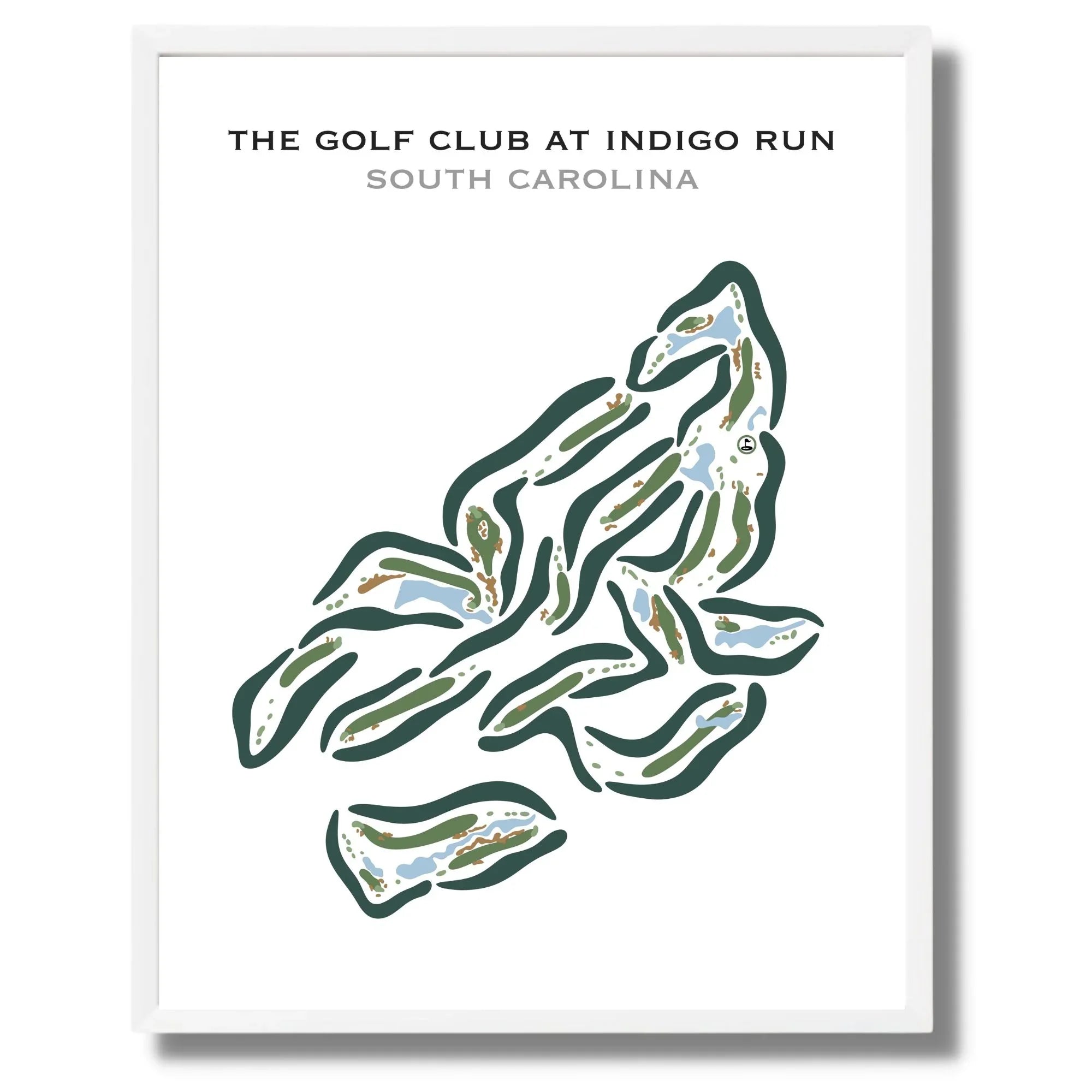 The Golf Club at Indigo Run, South Carolina Golf Course Maps and Prints