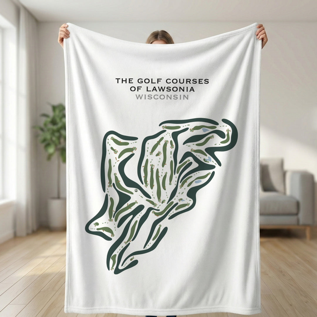 The Golf Courses of Lawsonia, Wisconsin - Printed Golf Courses