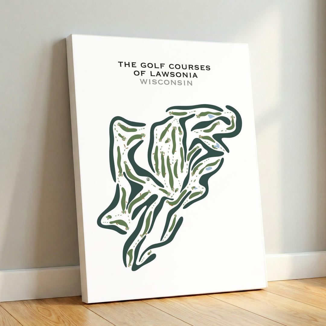 The Golf Courses of Lawsonia, Wisconsin - Printed Golf Courses