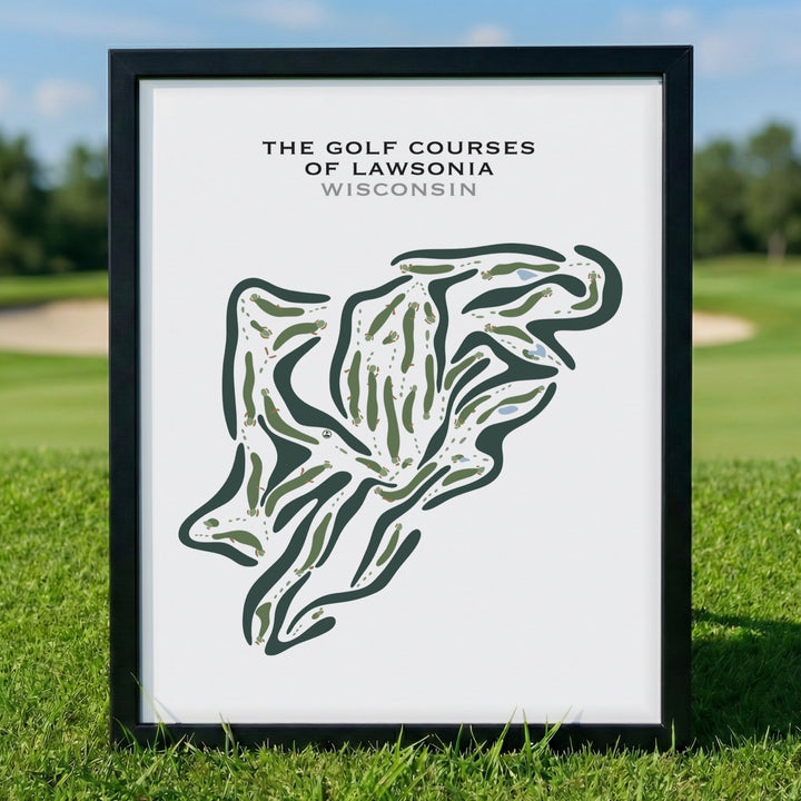 The Golf Courses of Lawsonia, Wisconsin - Printed Golf Courses