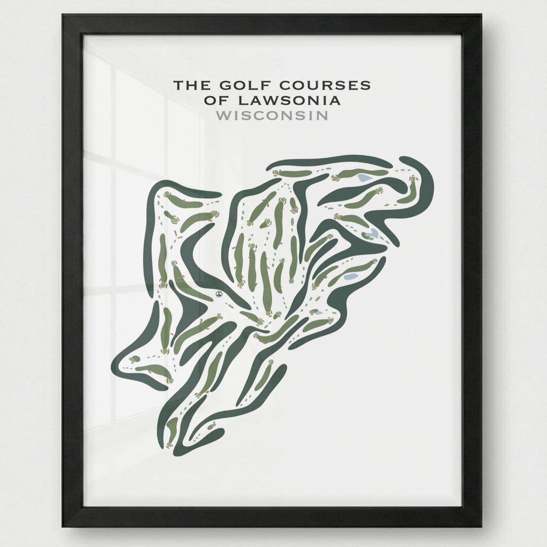 The Golf Courses of Lawsonia, Wisconsin - Printed Golf Courses