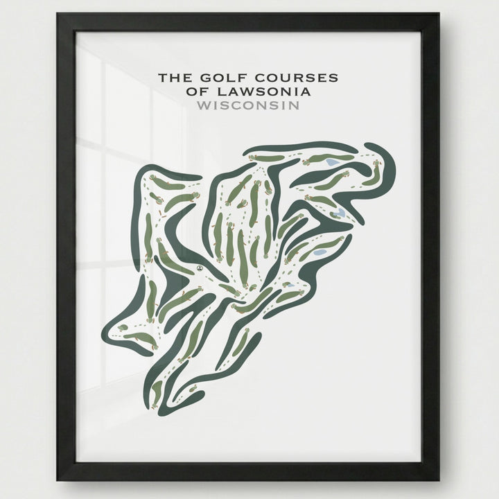 The Golf Courses of Lawsonia, Wisconsin - Printed Golf Courses