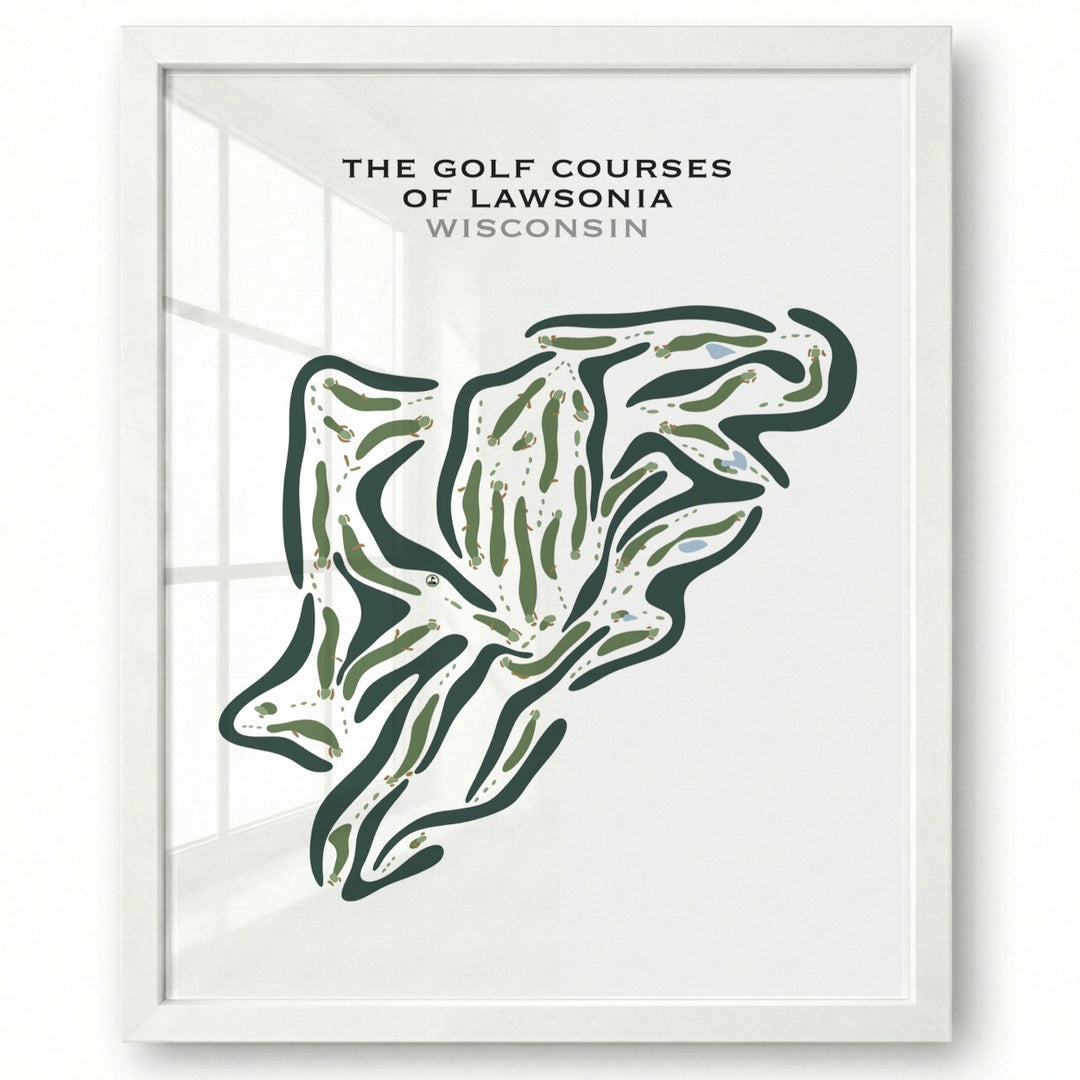 The Golf Courses of Lawsonia, Wisconsin - Printed Golf Courses