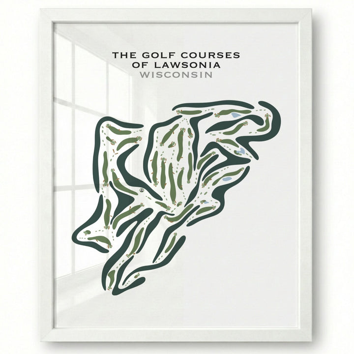 The Golf Courses of Lawsonia, Wisconsin - Printed Golf Courses