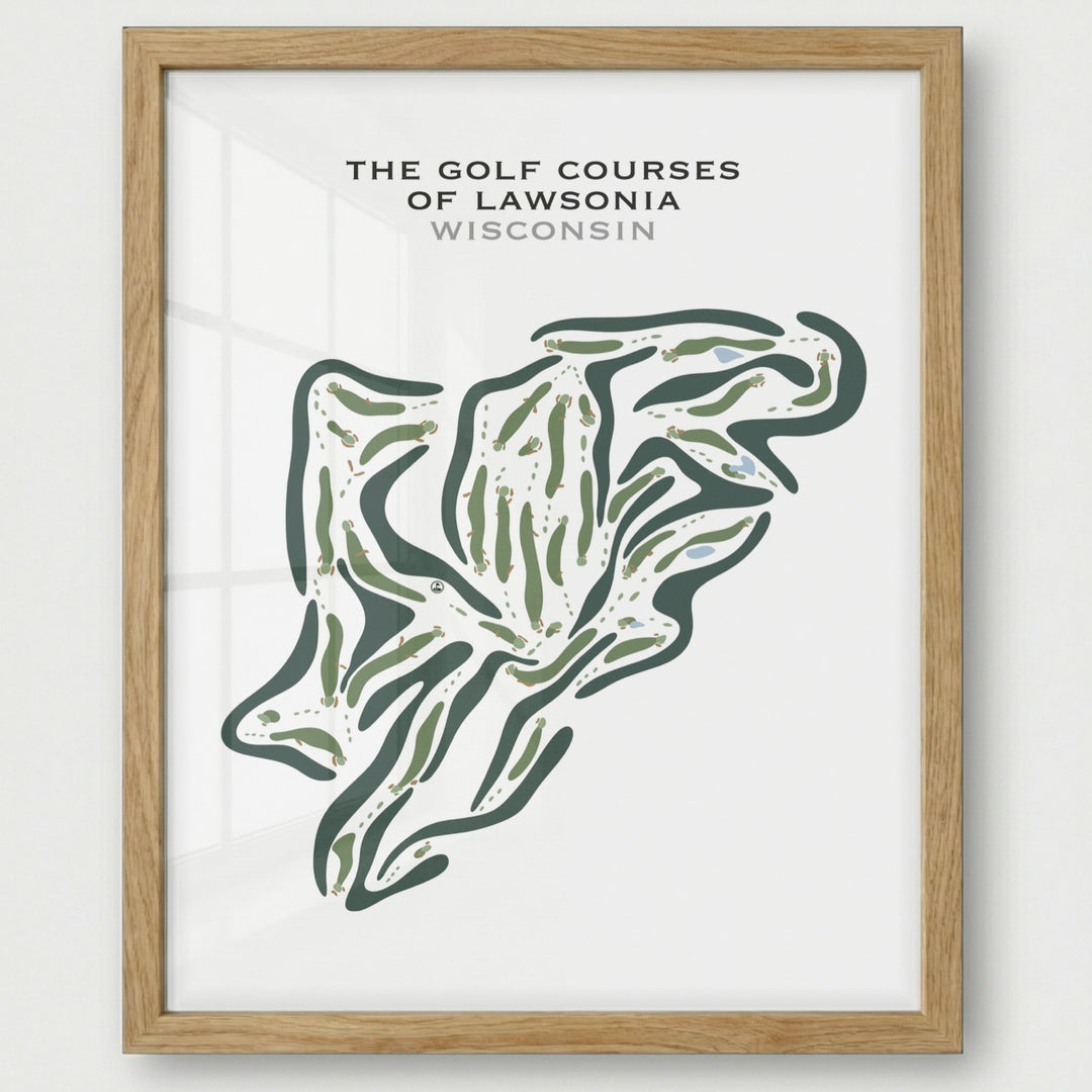 The Golf Courses of Lawsonia, Wisconsin - Printed Golf Courses