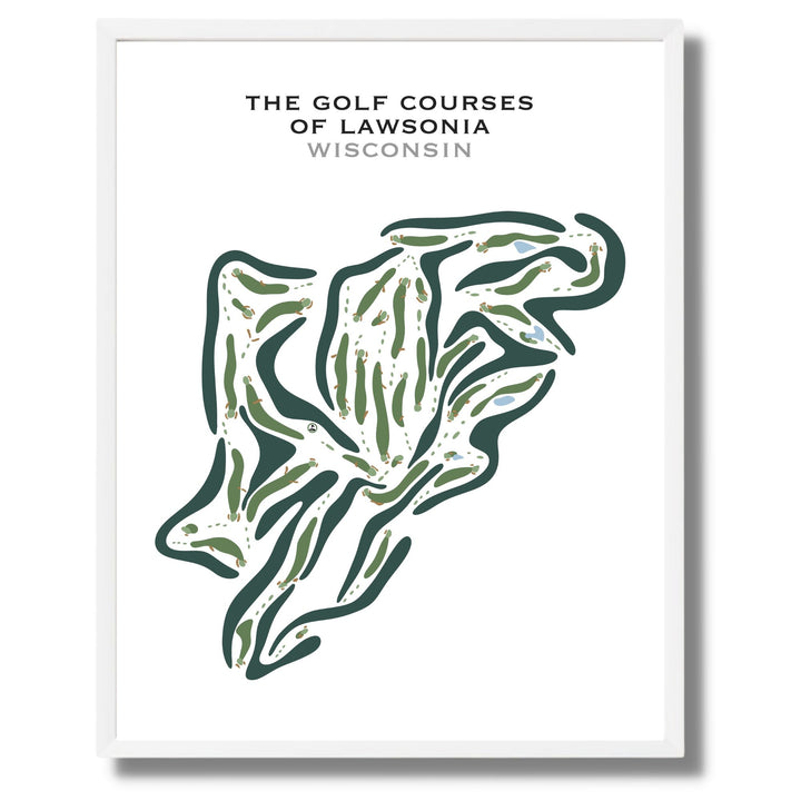 The Golf Courses of Lawsonia, Wisconsin - Printed Golf Courses