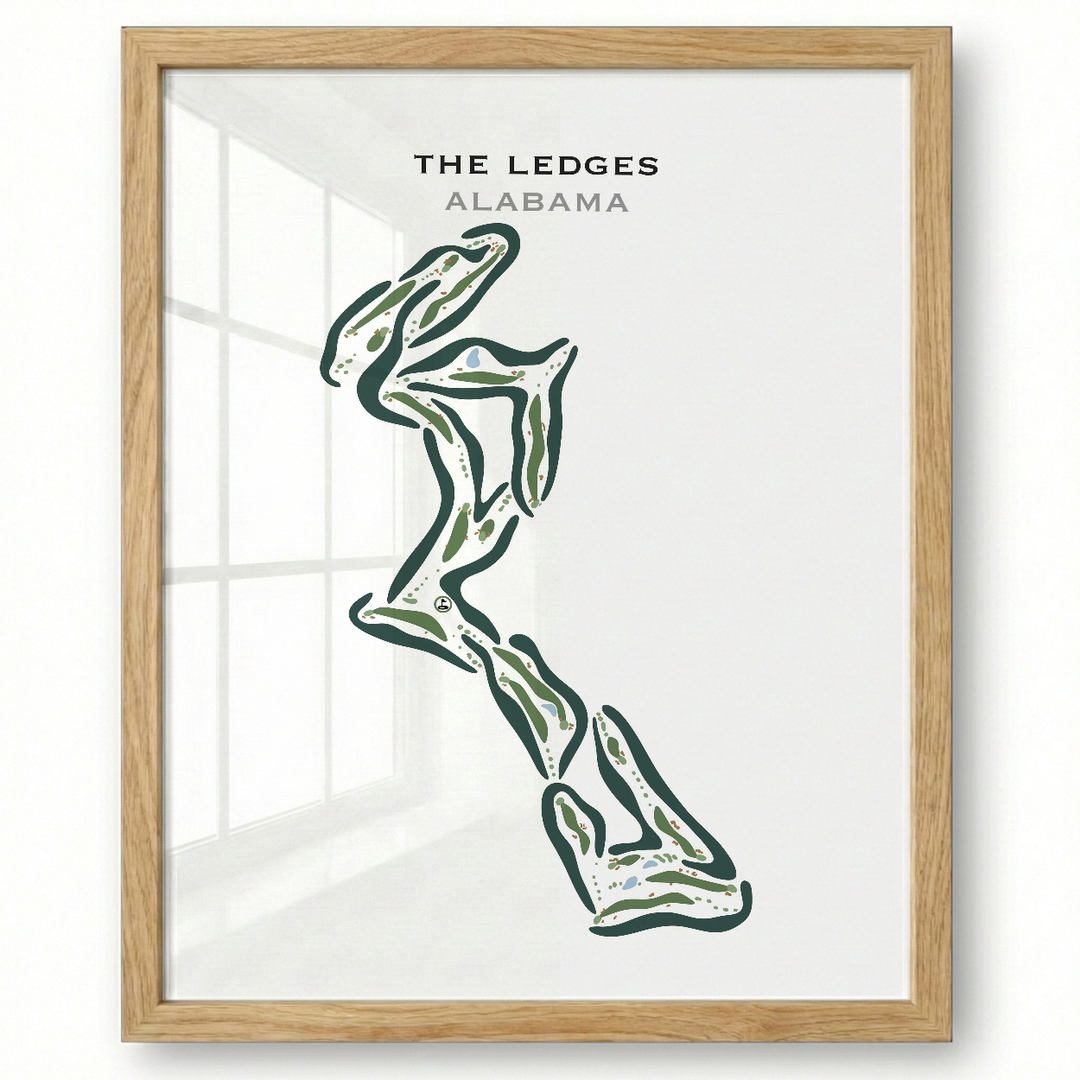 The Ledges, Alabama - Printed Golf Courses