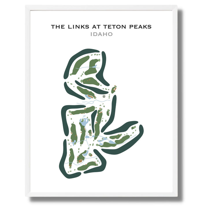 The Links At Teton Peaks, Idaho - Printed Golf Courses