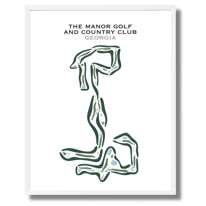 The Manor Golf And Country Club, Georgia - Printed Golf Courses - Golf Course Prints