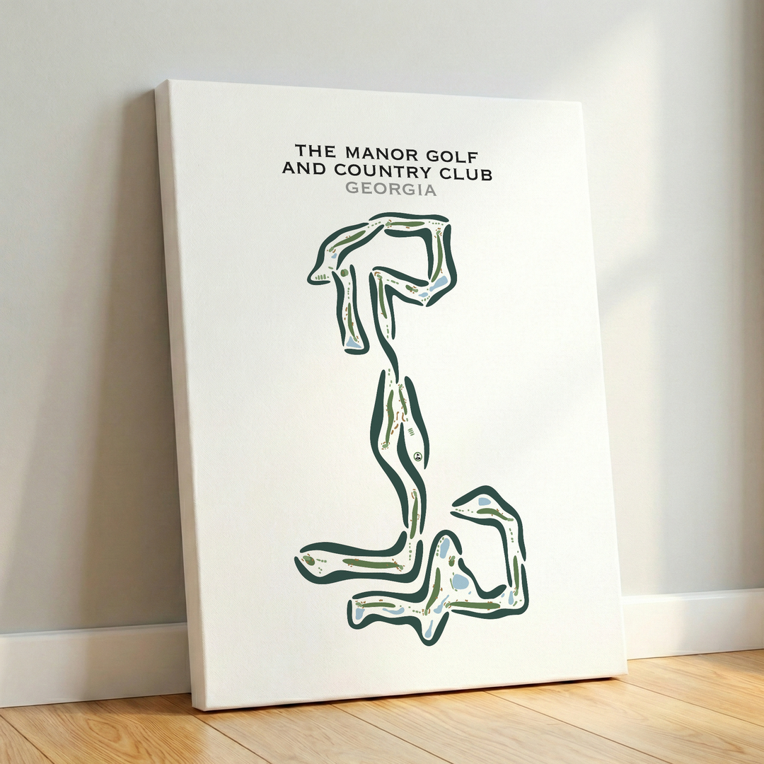 The Manor Golf And Country Club, Georgia - Printed Golf Courses