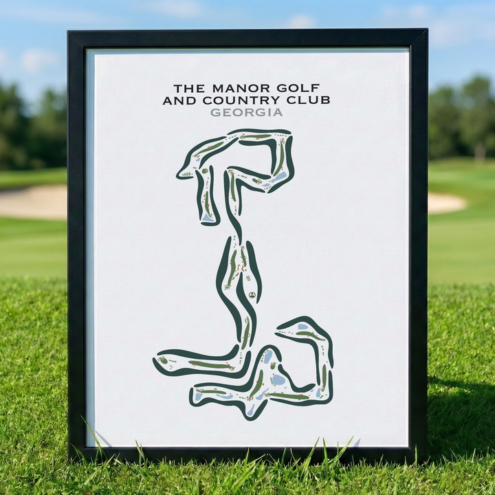 The Manor Golf And Country Club, Georgia - Printed Golf Courses