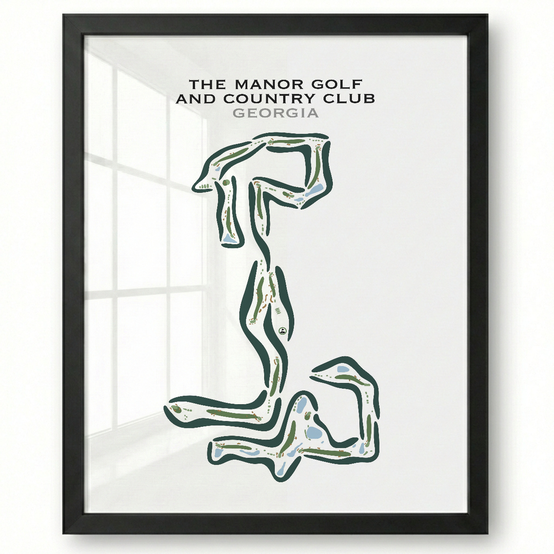The Manor Golf And Country Club, Georgia - Printed Golf Courses