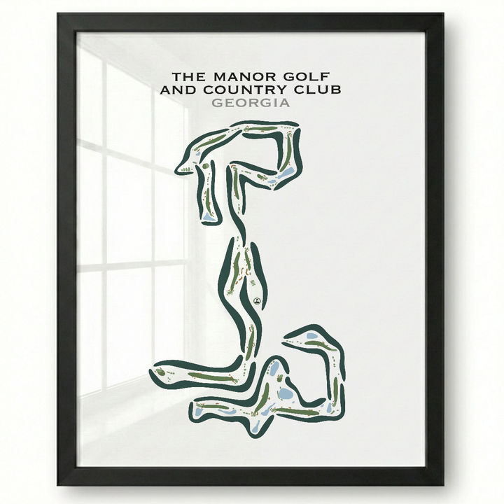 The Manor Golf And Country Club, Georgia - Printed Golf Courses