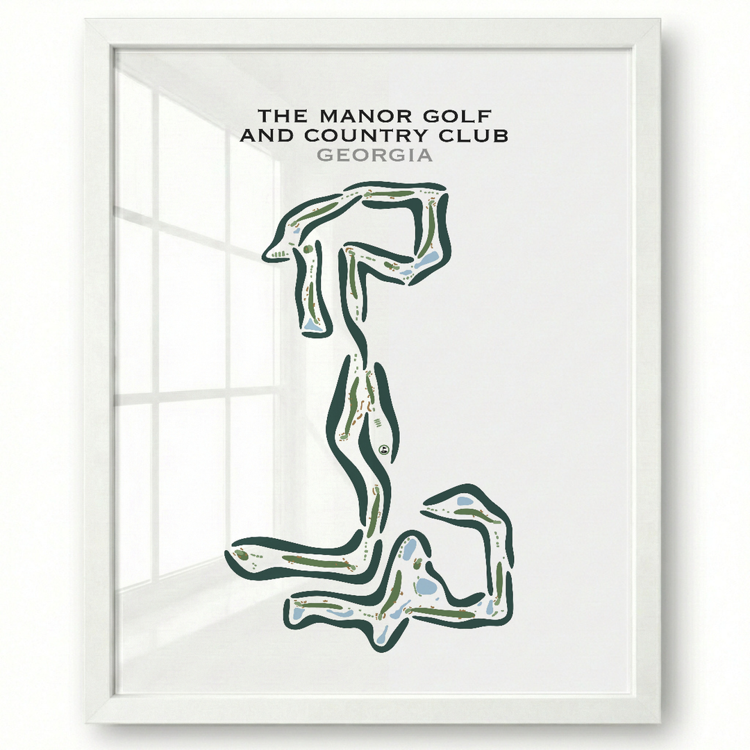 The Manor Golf And Country Club, Georgia - Printed Golf Courses