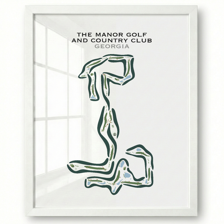 The Manor Golf And Country Club, Georgia - Printed Golf Courses
