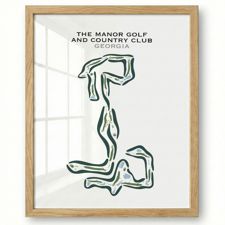 The Manor Golf And Country Club, Georgia - Printed Golf Courses
