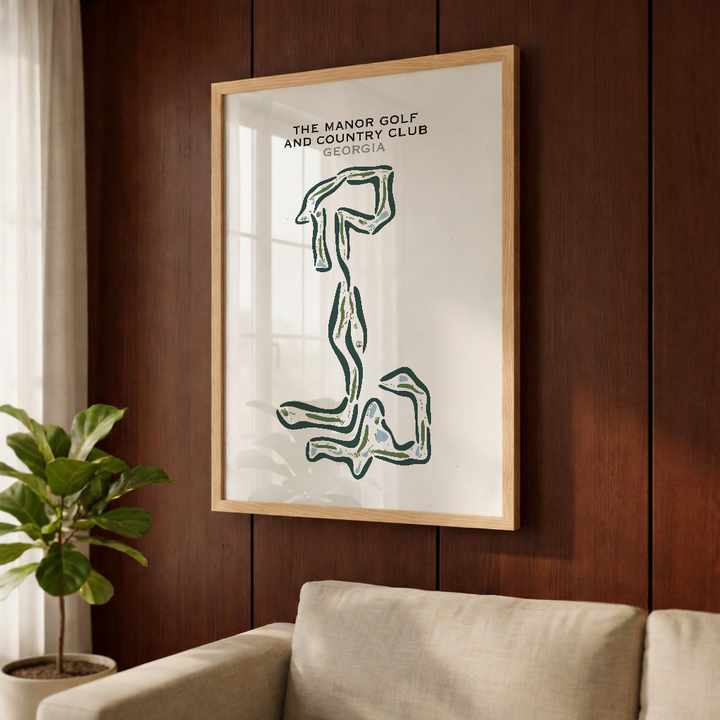 The Manor Golf And Country Club, Georgia - Printed Golf Courses