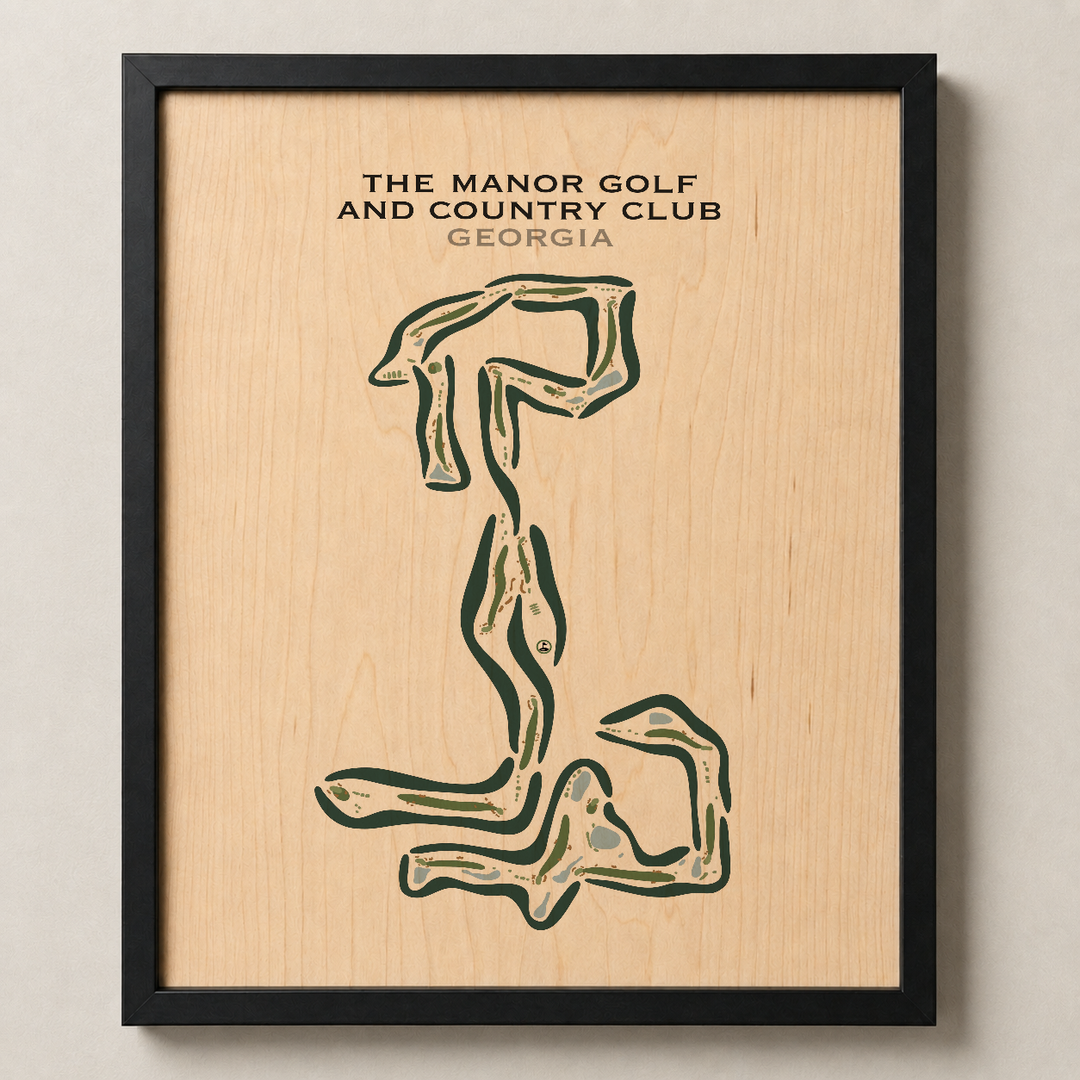 The Manor Golf And Country Club, Georgia - Printed Golf Courses