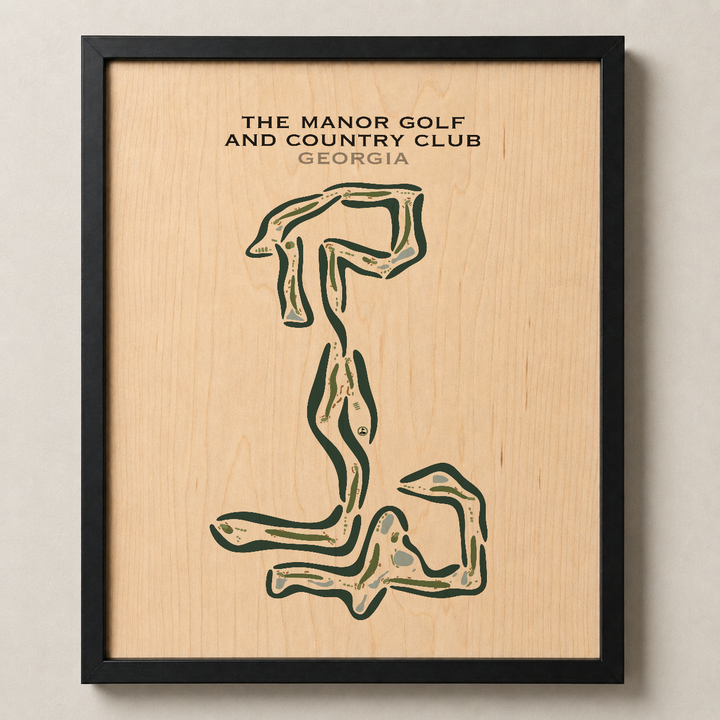 The Manor Golf And Country Club, Georgia - Printed Golf Courses