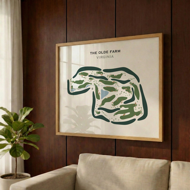 The Olde Farm, Virginia - Printed Golf Courses