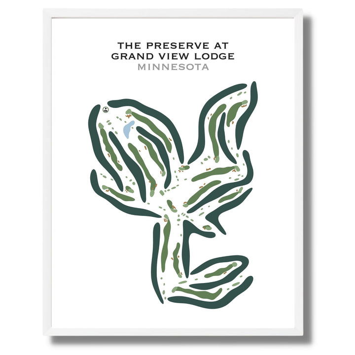 The Preserve Grand View Lodge, Minnesota - Printed Golf Courses