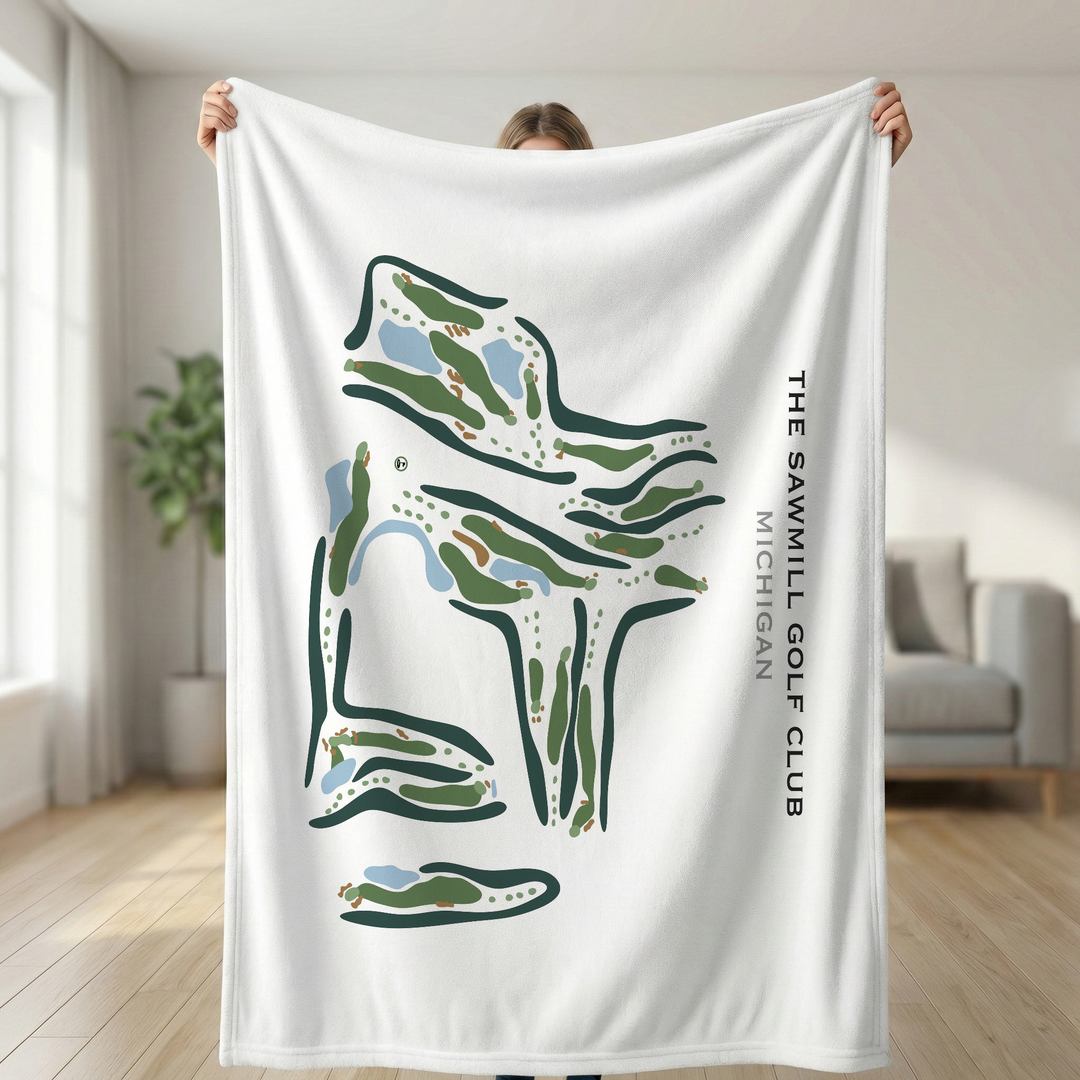The Sawmill Golf Club, Michigan - Printed Golf Courses