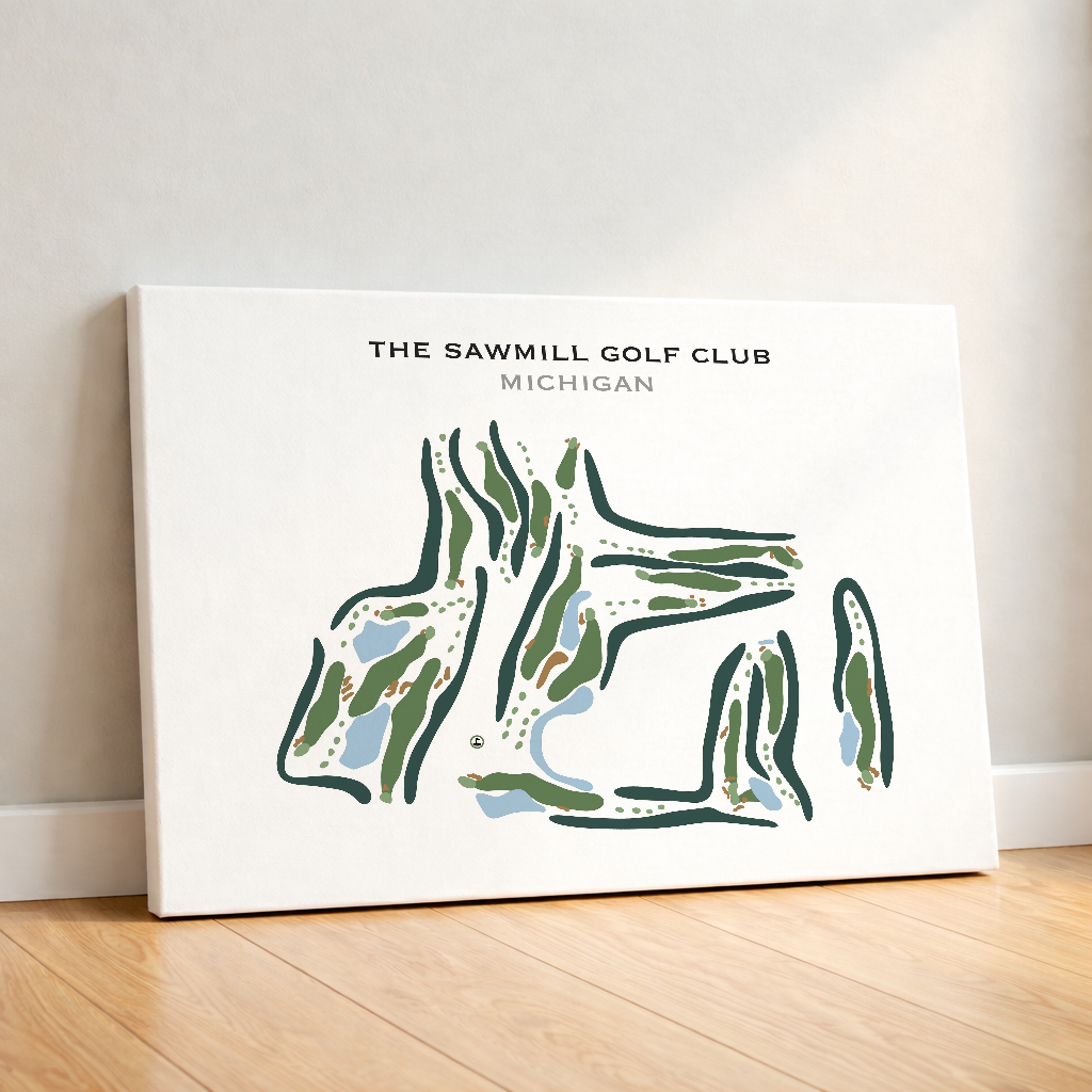 The Sawmill Golf Club, Michigan - Printed Golf Courses