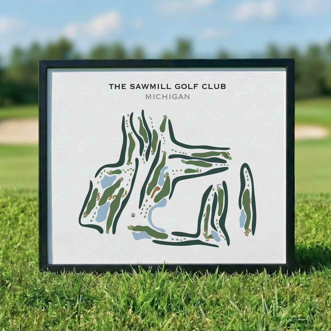The Sawmill Golf Club, Michigan - Printed Golf Courses