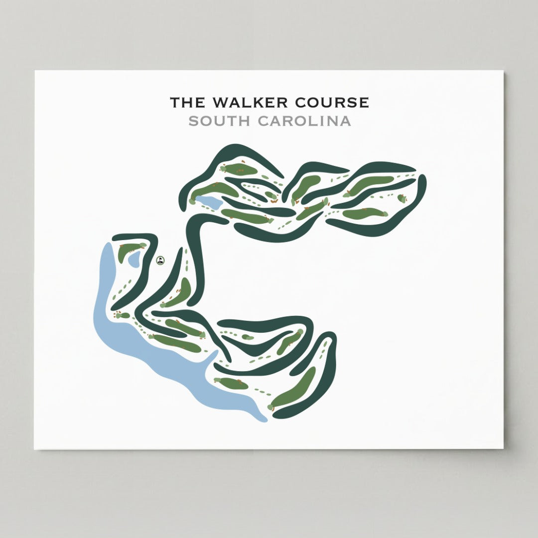 The Walker Course, South Carolina - Printed Golf Courses