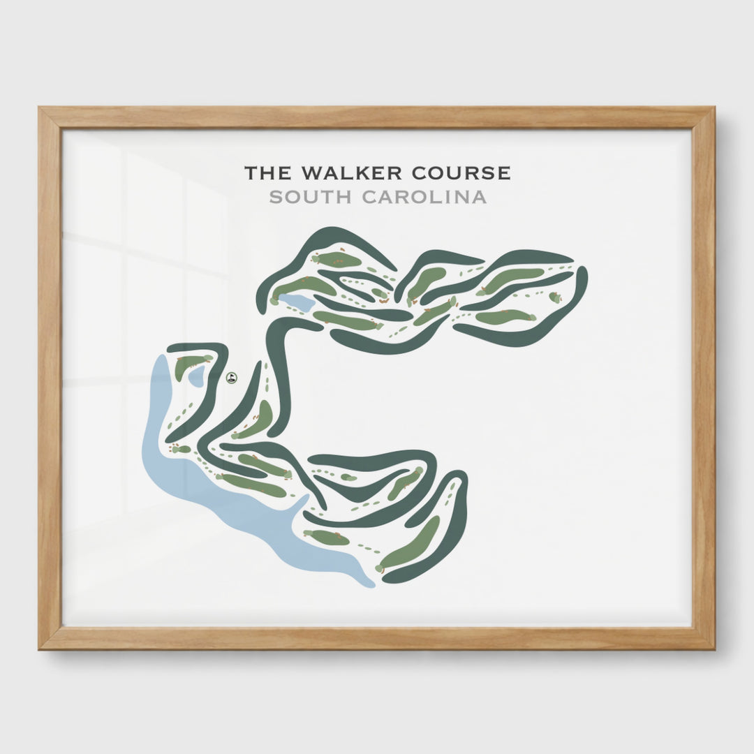 The Walker Course, South Carolina - Printed Golf Courses