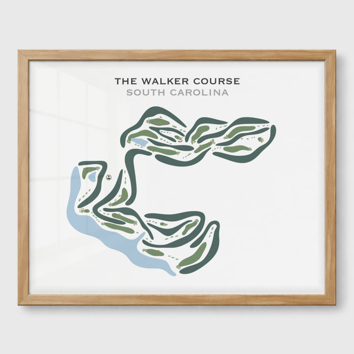 The Walker Course, South Carolina - Printed Golf Courses