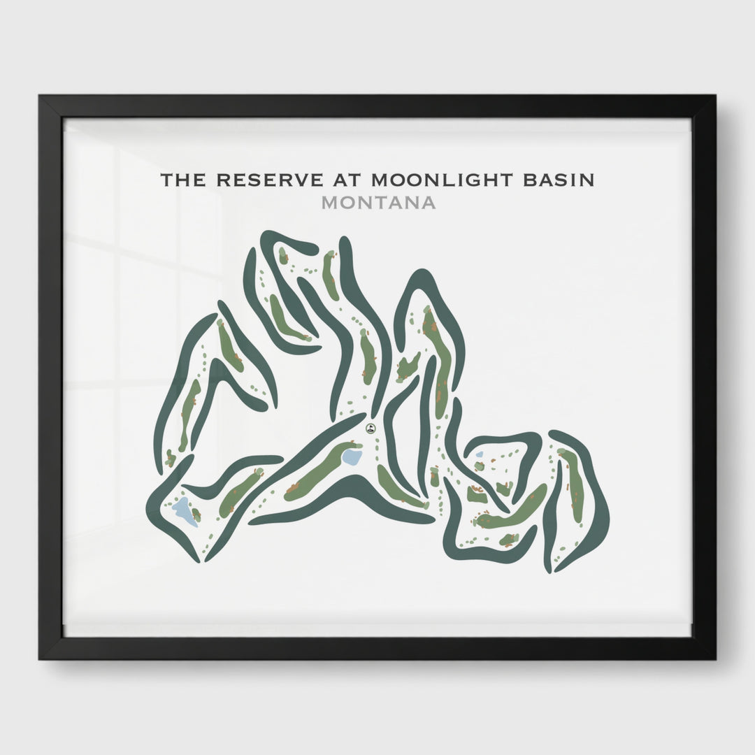 The Reserve at Moonlight Basin, Montana - Printed Golf Courses