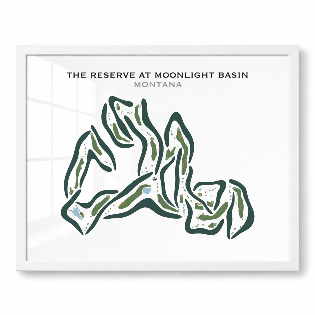 The Reserve at Moonlight Basin, Montana - Printed Golf Courses