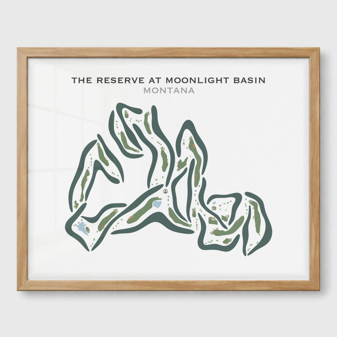 The Reserve at Moonlight Basin, Montana - Printed Golf Courses