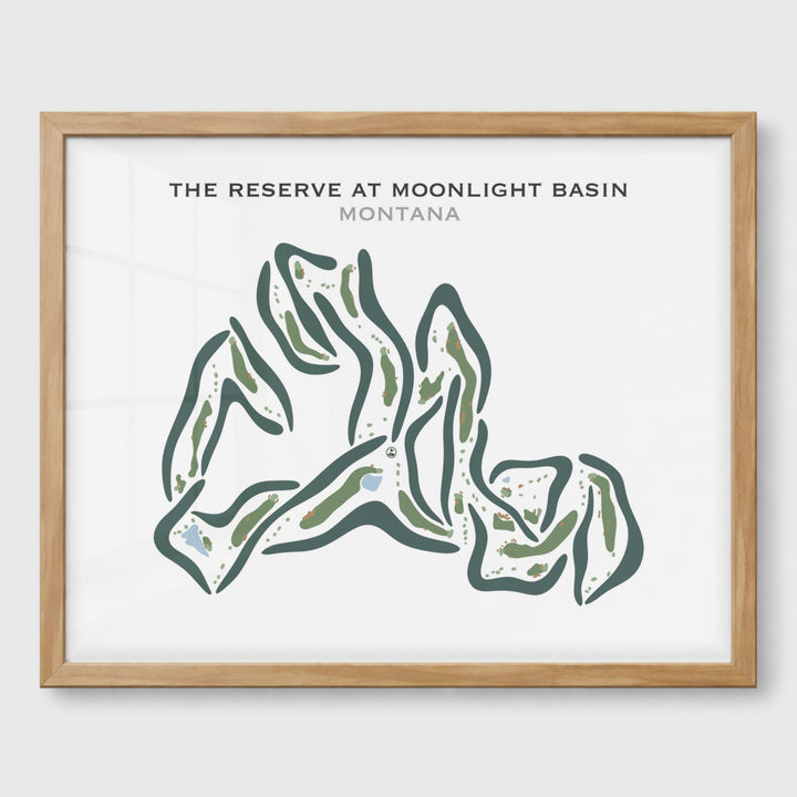 The Reserve at Moonlight Basin, Montana - Printed Golf Courses