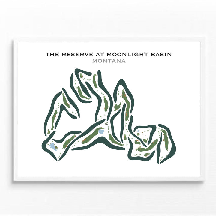 The Reserve at Moonlight Basin, Montana - Printed Golf Courses